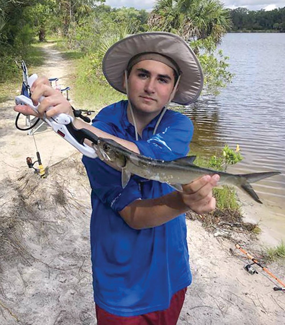 A ladyfish caught by Catch a Florida Memory angler, Logan, in New Smyrna Beach.